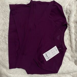 Athleta Deep Purple Long Sleeve Top